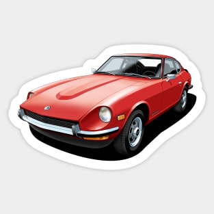 Datsun 240Z in red Sticker